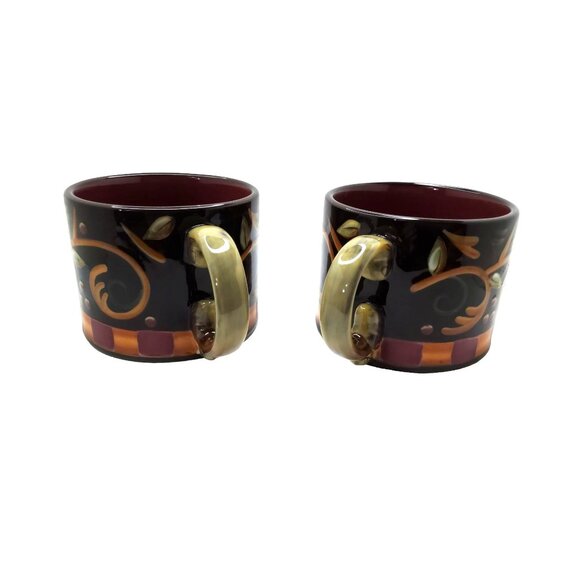 Demdaco Chocolate Berries Coffee Mug hand painted and designed by Deb Hrabik, se - Picture 3 of 5